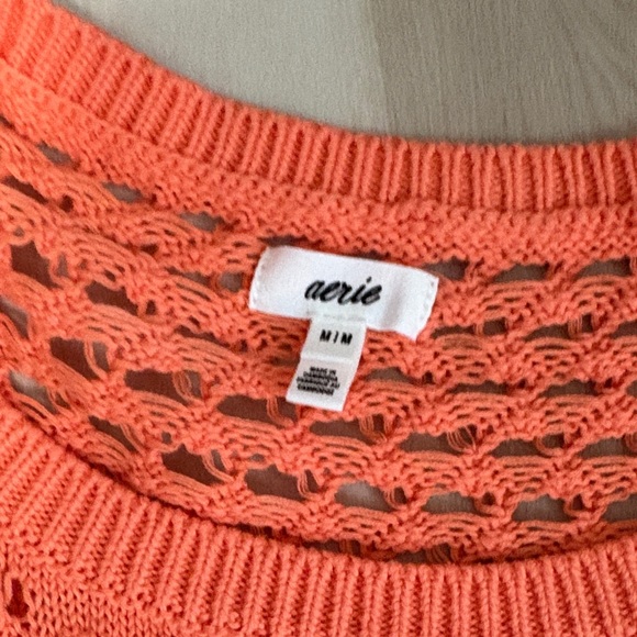 NWT Aerie Bright Orange Knit Scarf - Picture 5 of 8